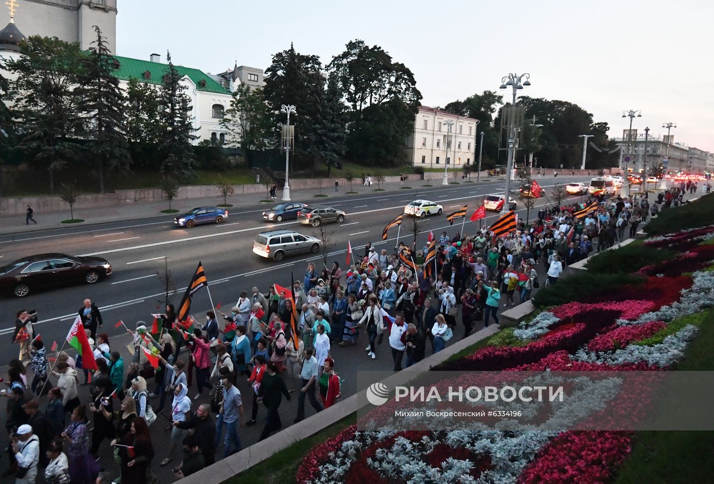 Акция в поддержку действующей власти в Минске