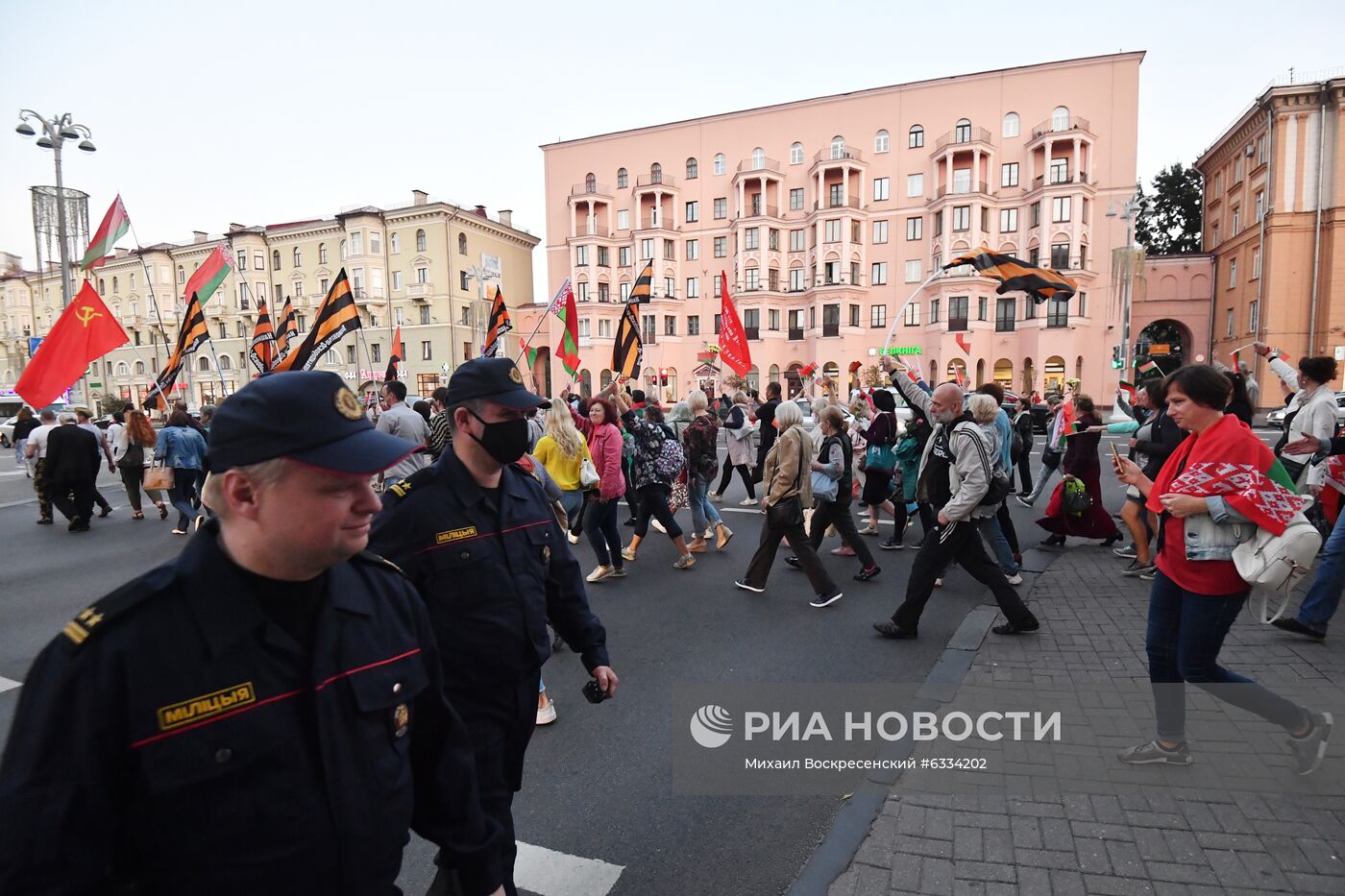 Акция в поддержку действующей власти в Минске