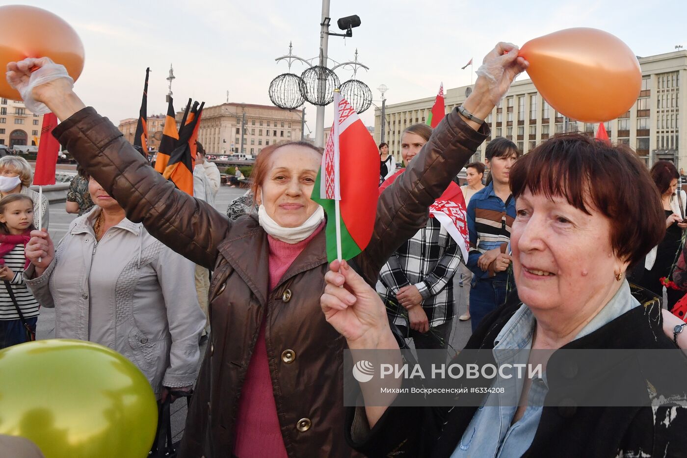 Акция в поддержку действующей власти в Минске