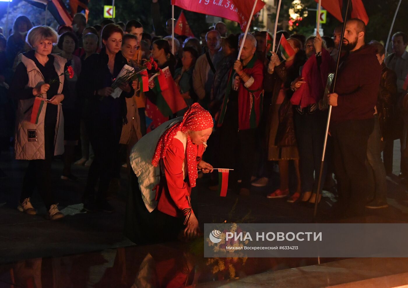 Акция в поддержку действующей власти в Минске