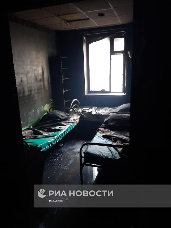 Пожар в наркологической клинике в Красноярске