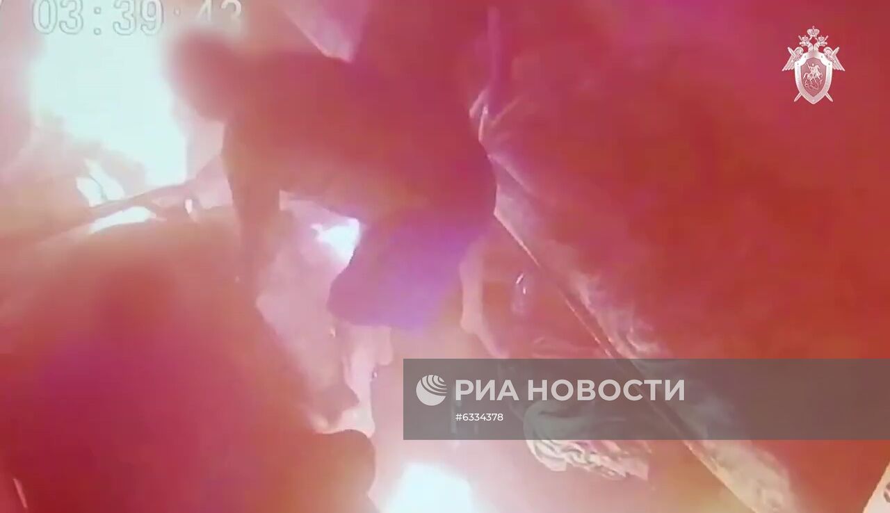 Пожар в наркологической клинике в Красноярске