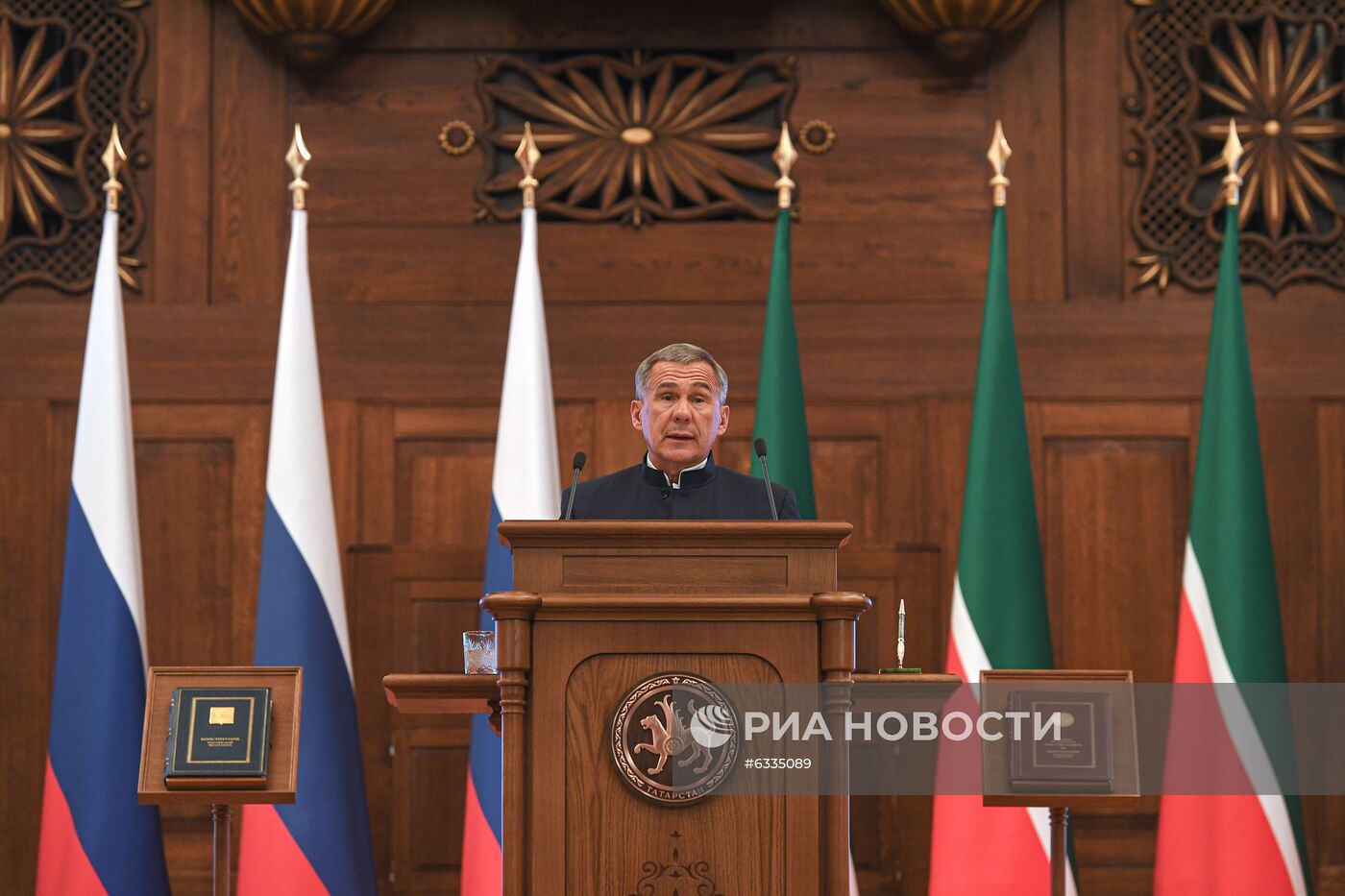 Церемония вступления в должность президента Татарстана Р. Минниханова