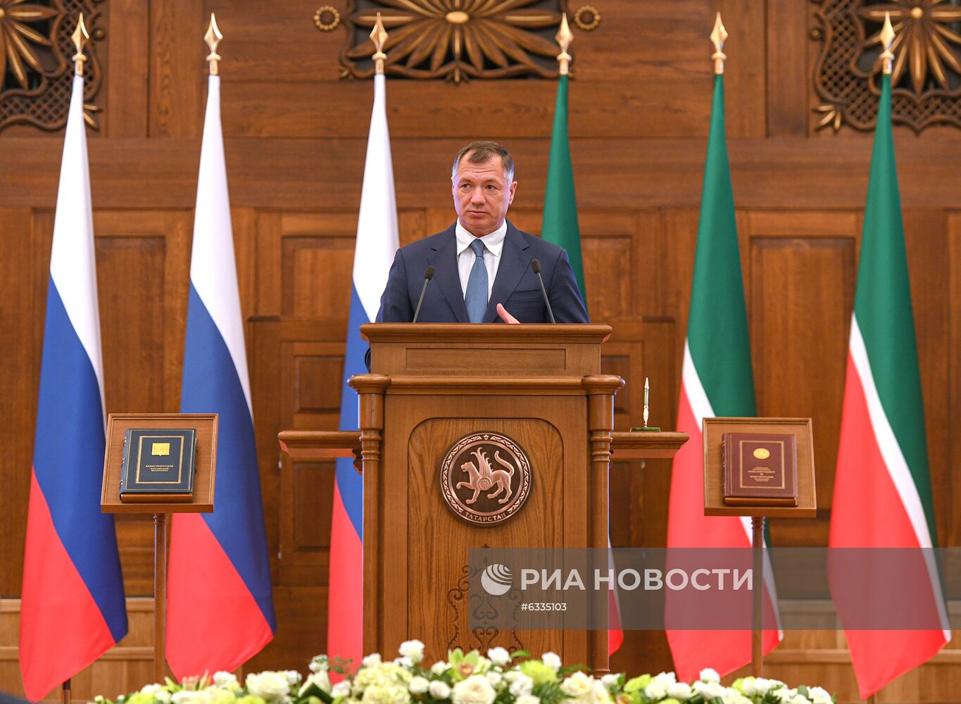 Церемония вступления в должность президента Татарстана Р. Минниханова