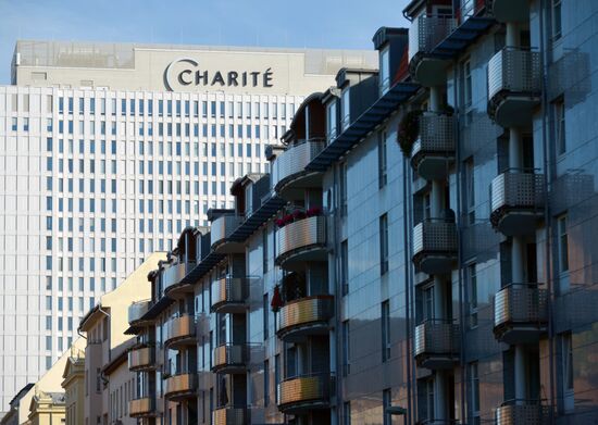 Ситуация у клиники "Шарите" в Берлине