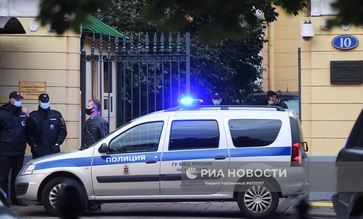 Ситуация у резиденции посла США в Москве