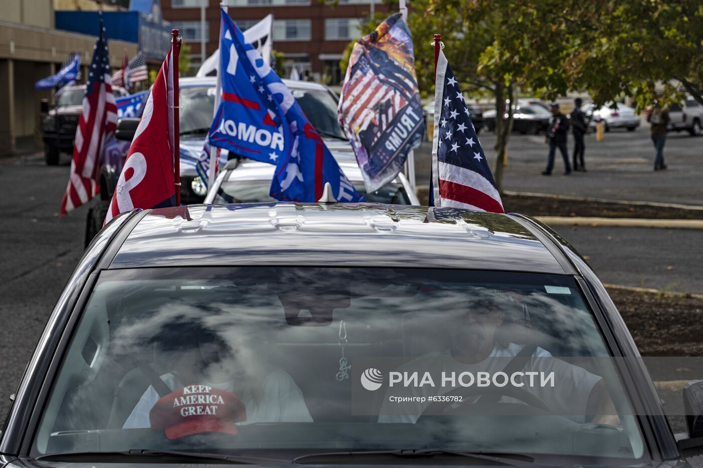 Акция сторонников Д. Трампа в Грешеме
