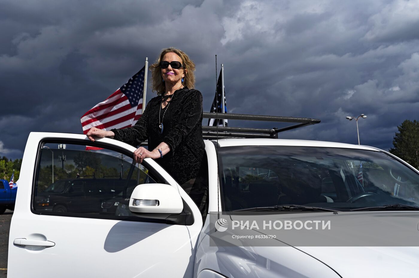 Акция сторонников Д. Трампа в Грешеме