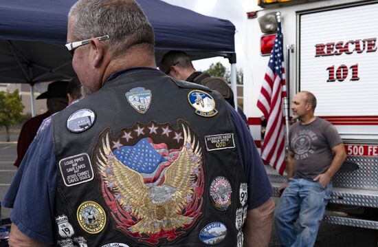 Акция сторонников Д. Трампа в Грешеме