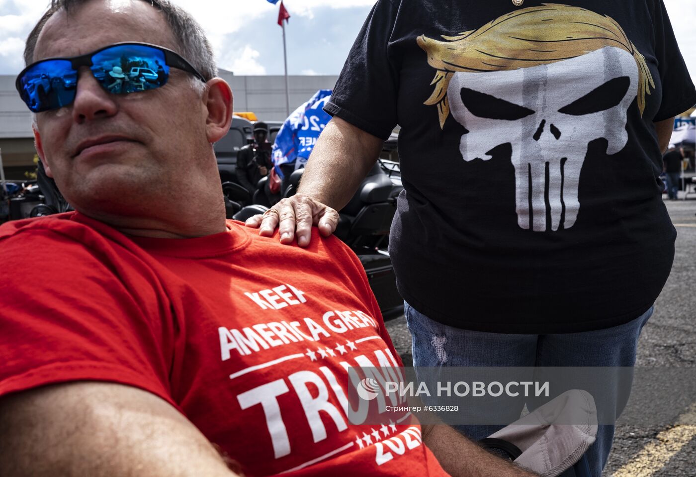 Акция сторонников Д. Трампа в Грешеме