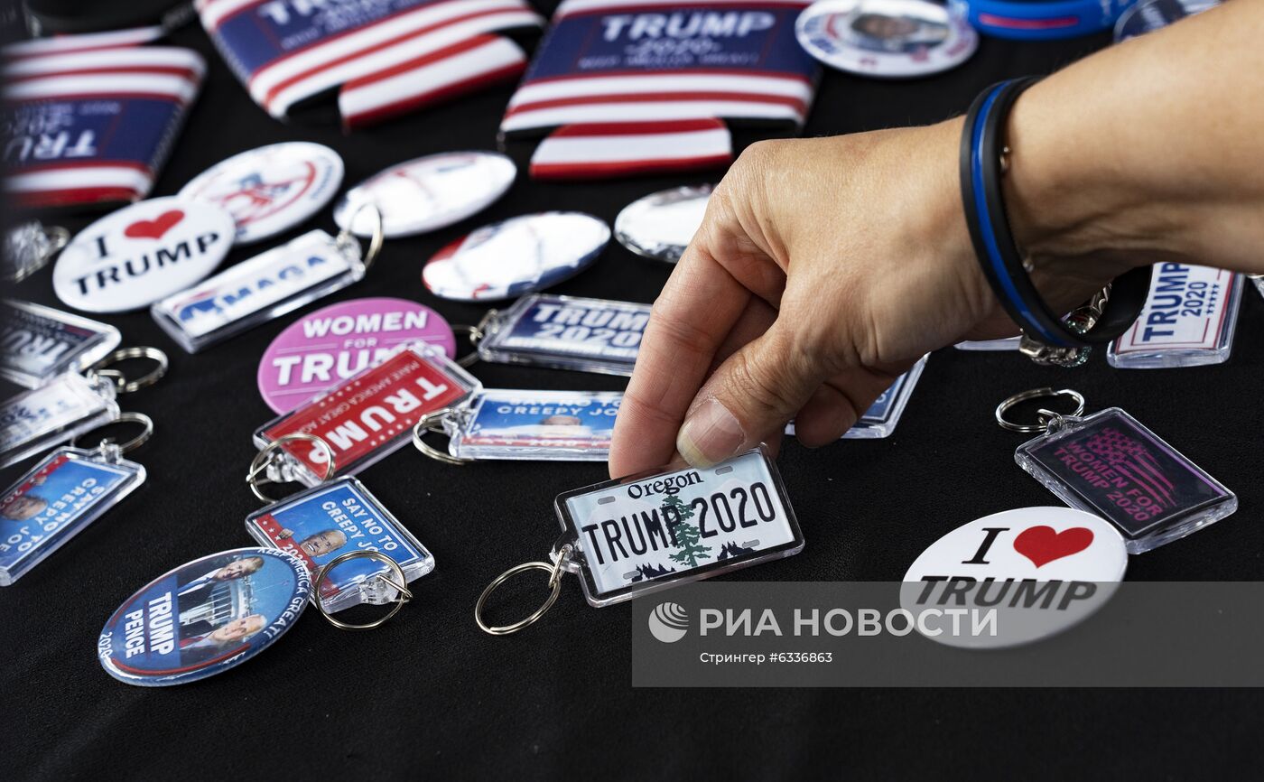 Акция сторонников Д. Трампа в Грешеме