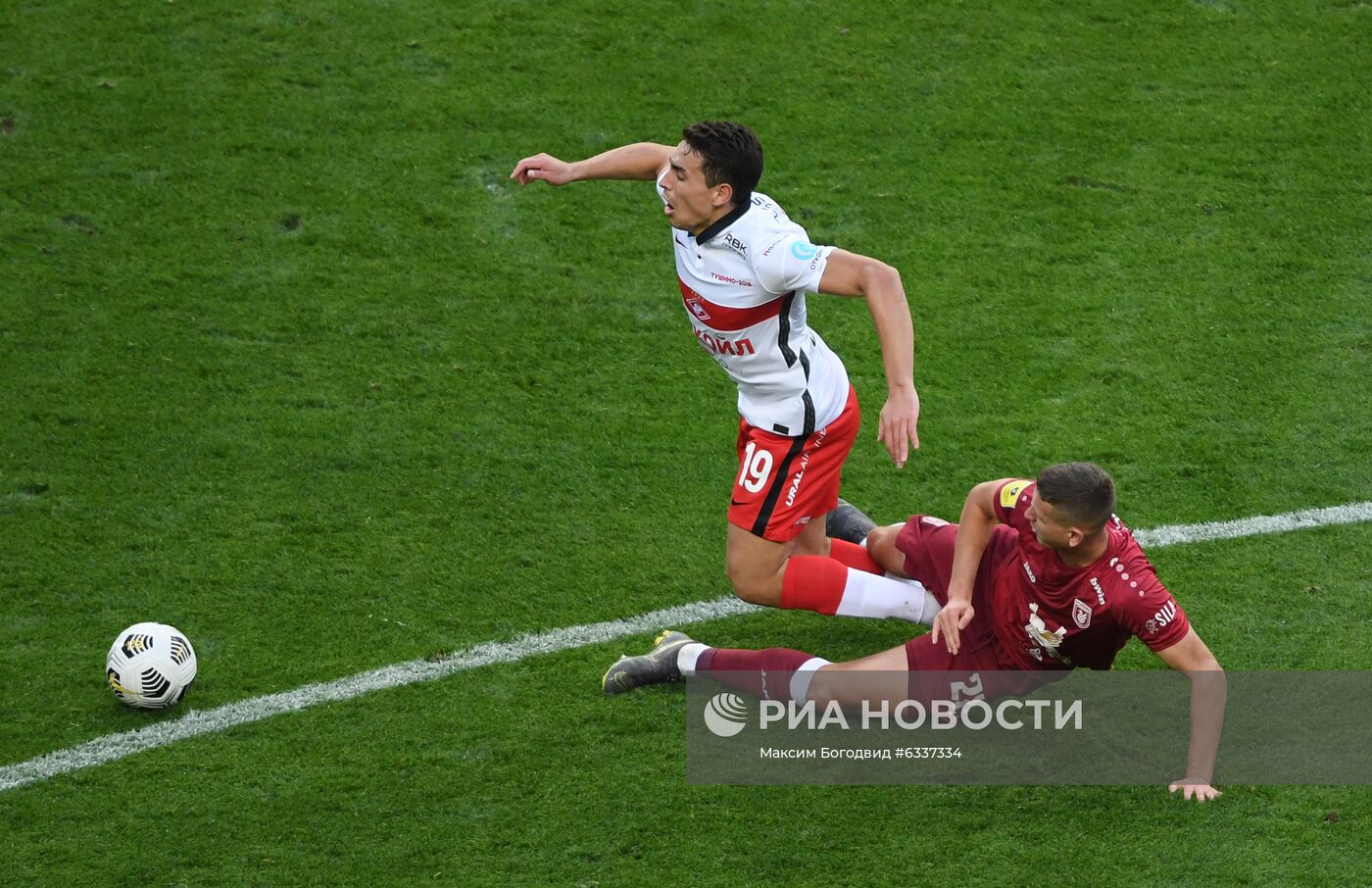 Футбол. РПЛ. Матч "Рубин" — "Спартак"