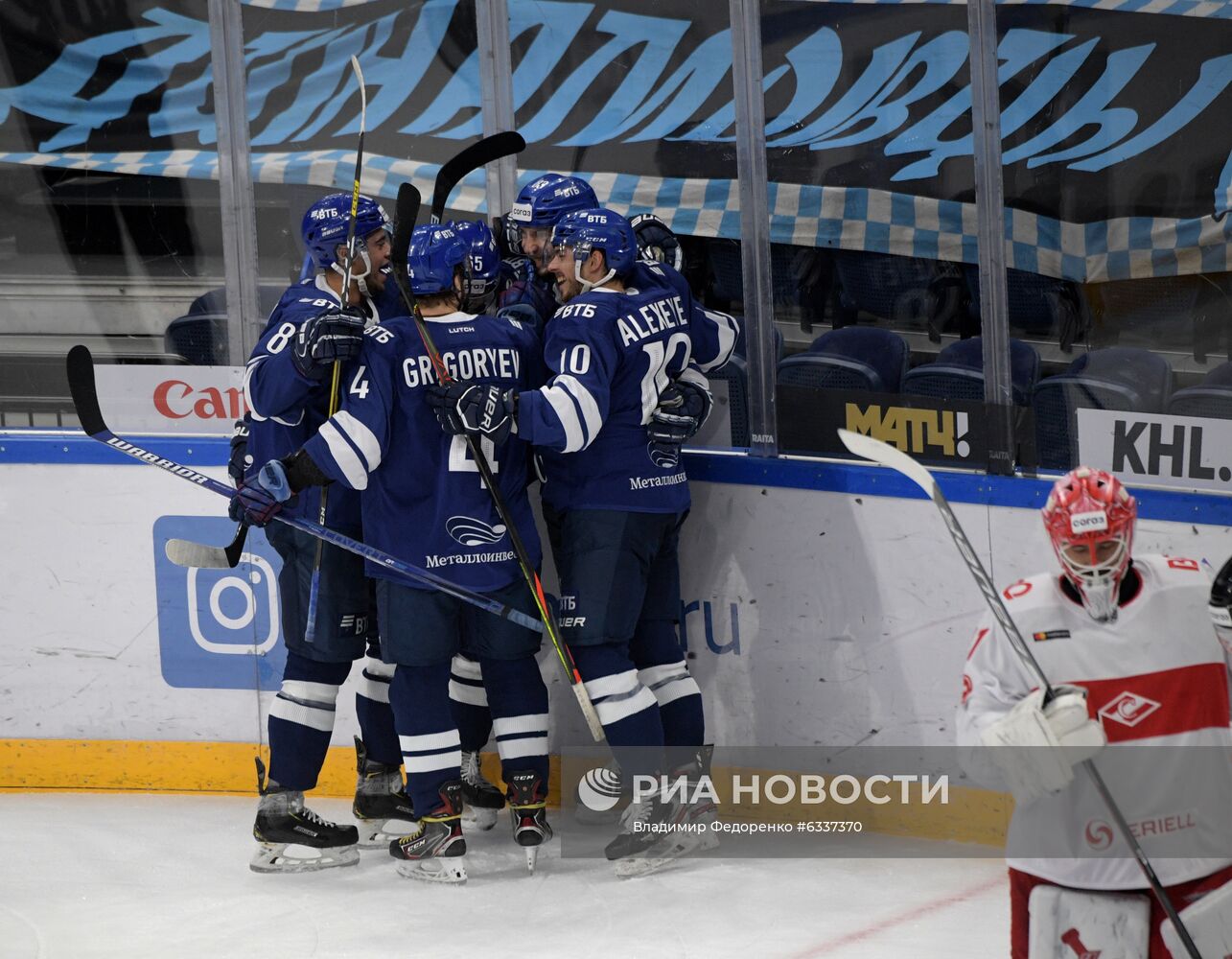 Хоккей. КХЛ. Матч "Динамо" "Спартак"