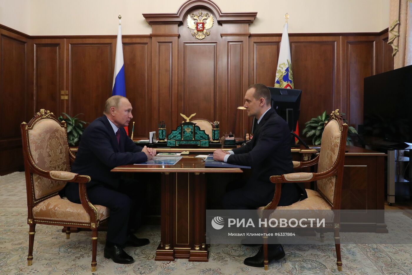 Президент РФ В. Путин встретился с руководителем Росреестра О. Скуфинским