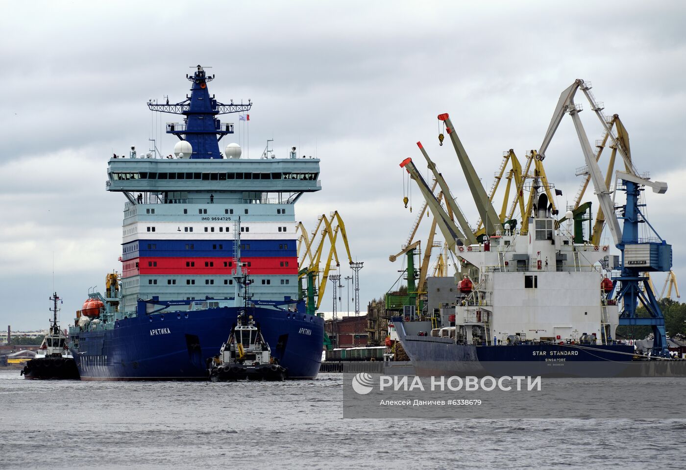 Отправка ледокола "Арктика" на ледовые испытания