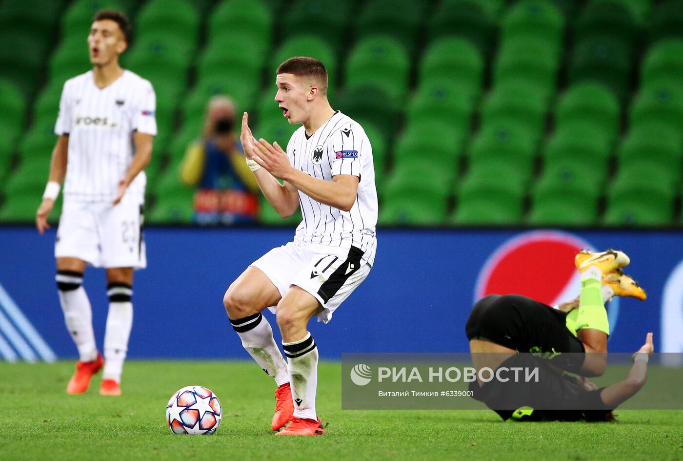 Футбол. Лига чемпионов. Матч "Краснодар"  ПАОК