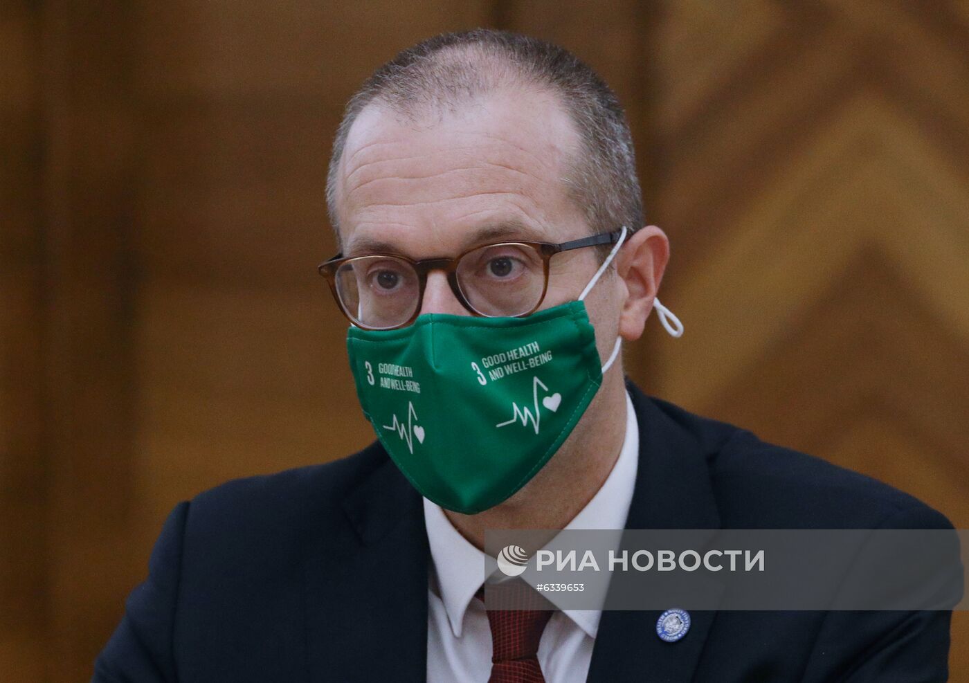 Встреча главы МИД РФ С. Лаврова с директором ВОЗ Х. Клюге 