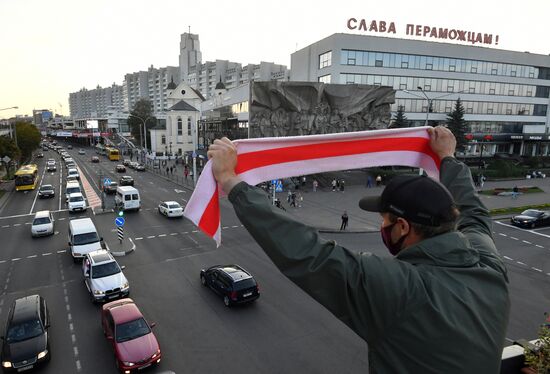 Акция протеста оппозиции в Минске