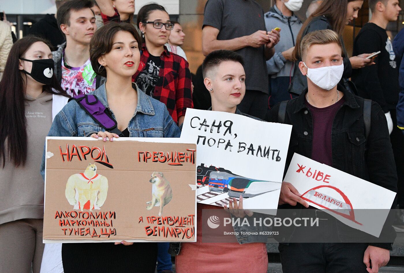 Акции протеста оппозиции в Минске