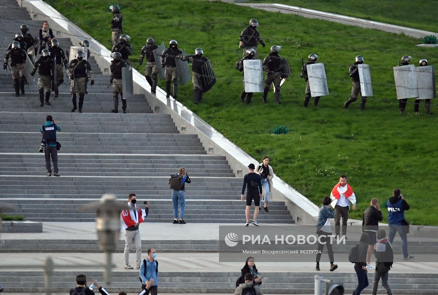 Акция протеста оппозиции в Минске