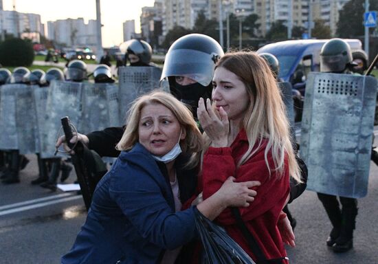 Акции протеста оппозиции в Минске