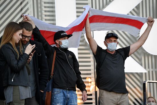 Акции протеста оппозиции в Минске