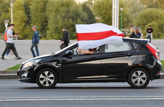 Акции протеста оппозиции в Минске