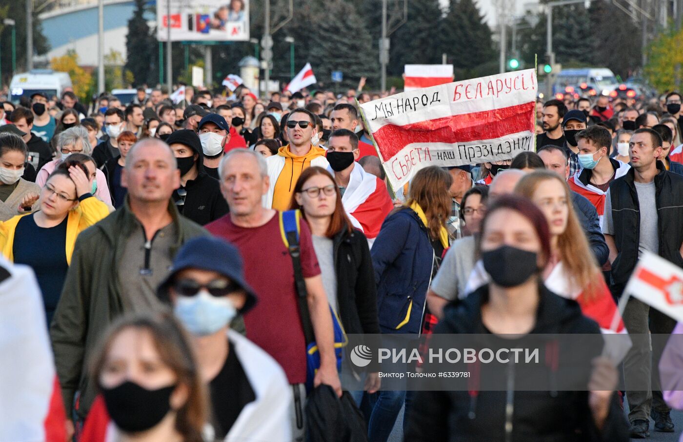 Акции протеста оппозиции в Минске