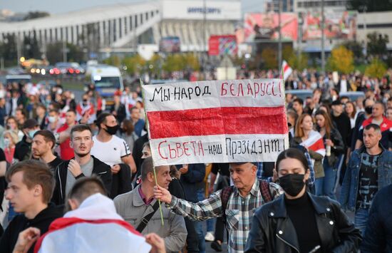 Акции протеста оппозиции в Минске