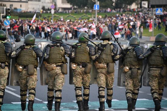 Акции протеста оппозиции в Минске