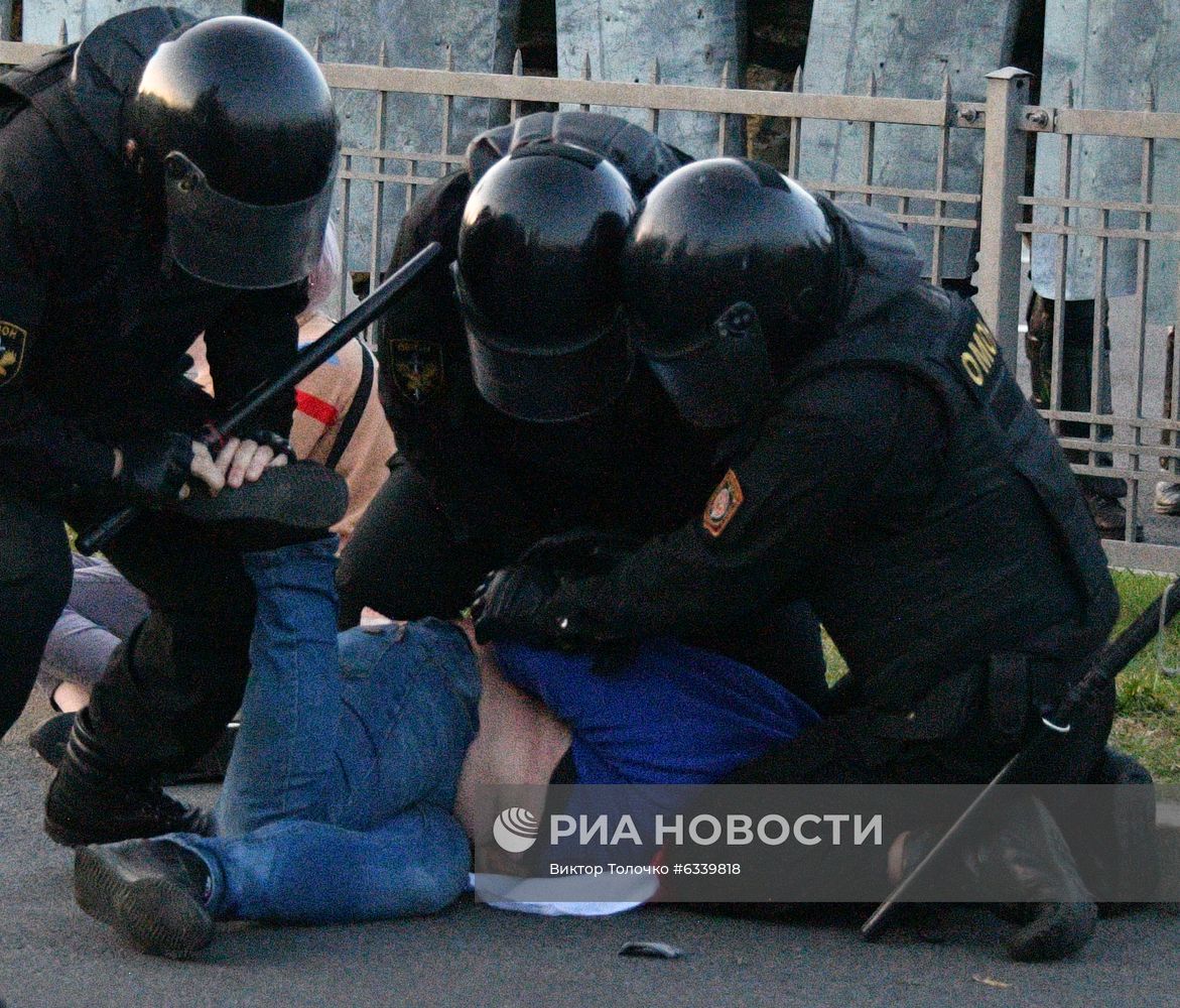 Акции протеста оппозиции в Минске