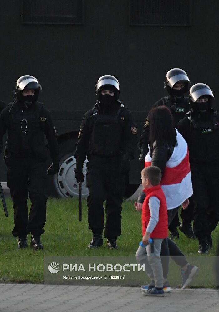 Акция протеста оппозиции в Минске