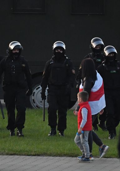 Акция протеста оппозиции в Минске