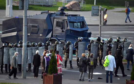 Акция протеста оппозиции в Минске