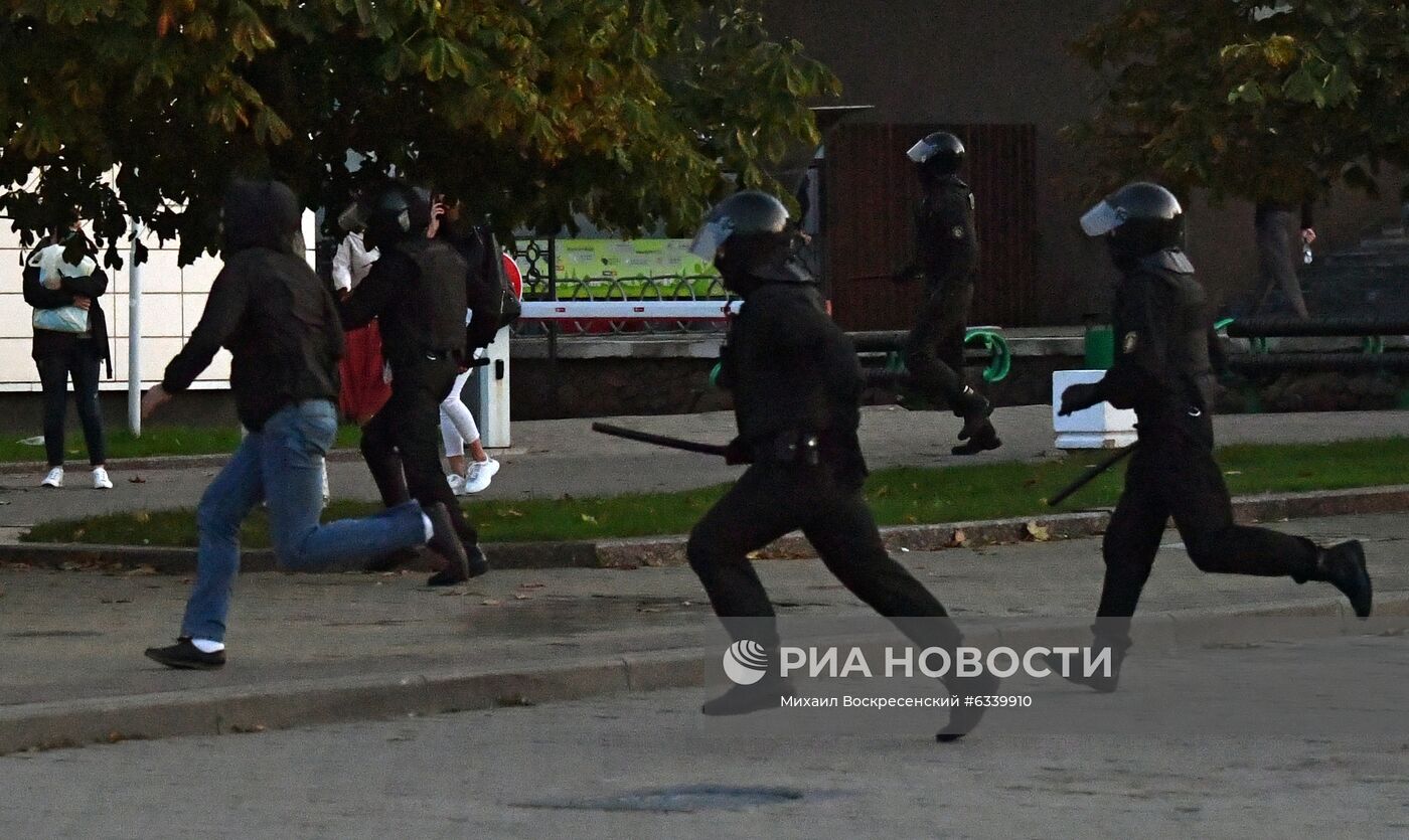 Акция протеста оппозиции в Минске