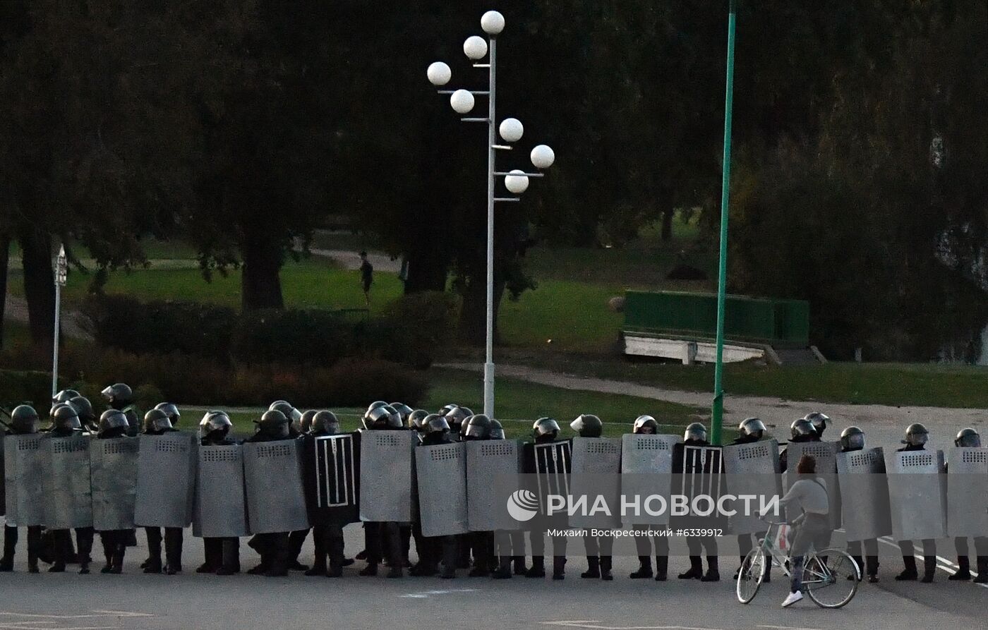 Акция протеста оппозиции в Минске