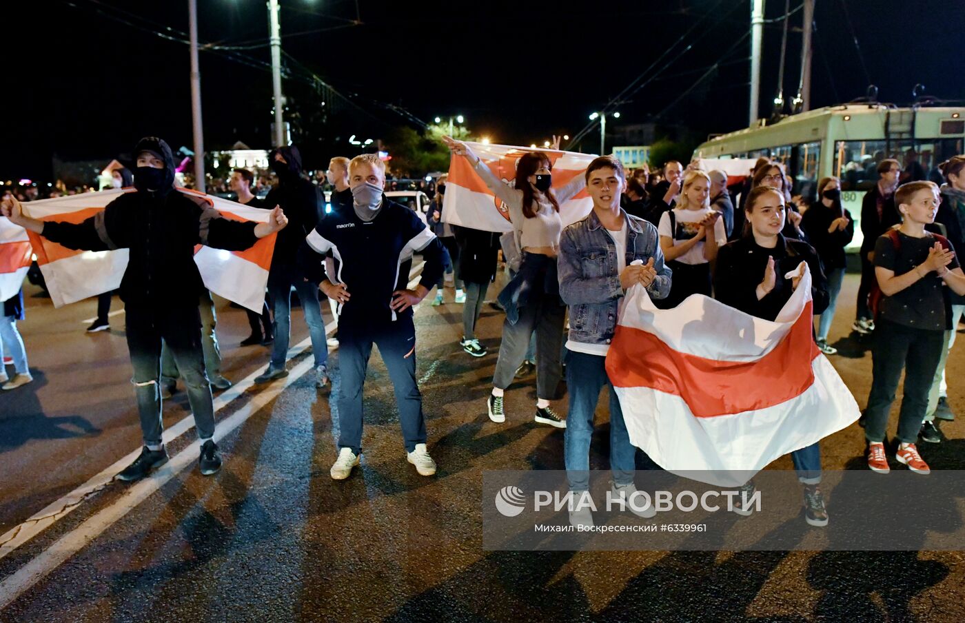 Акция протеста оппозиции в Минске