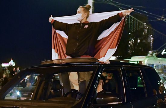 Акция протеста оппозиции в Минске