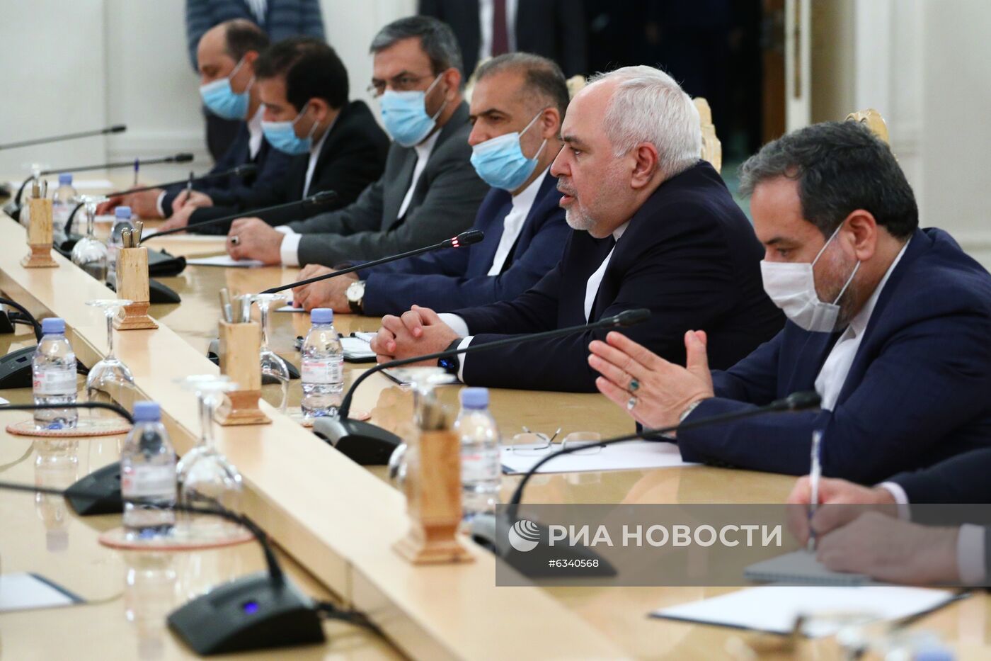 Встреча глав МИД РФ и Ирана С. Лаврова и М. Д. Зарифа 