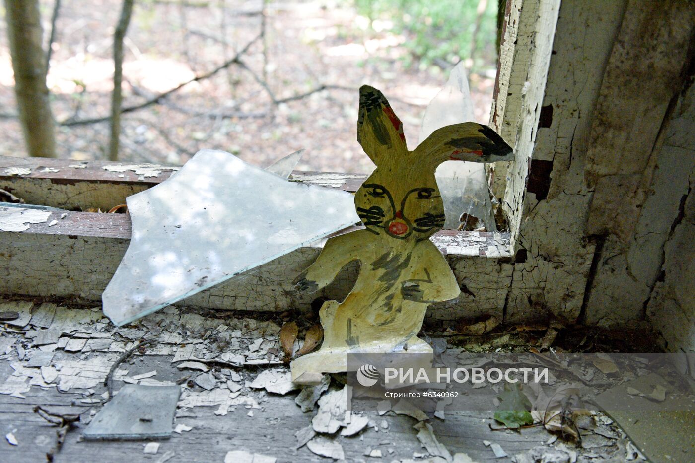 Туристы в зоне отчуждения Чернобыльской АЭС