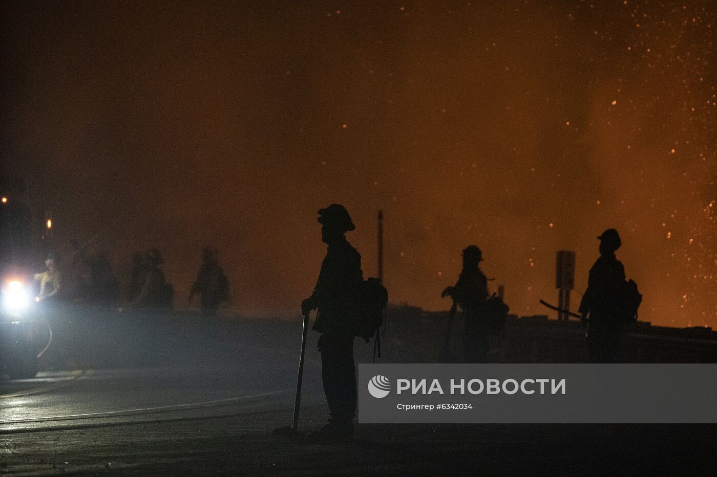 Лесные пожары в Калифорнии