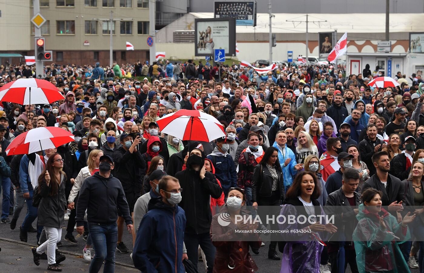 Акции протеста оппозиции в Минске