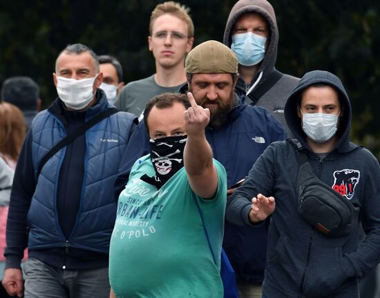 Акции протеста оппозиции в Минске