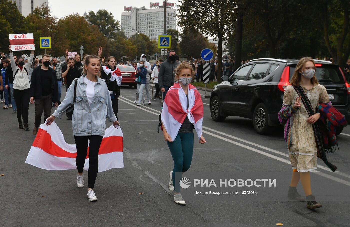 Акции протеста оппозиции в Минске