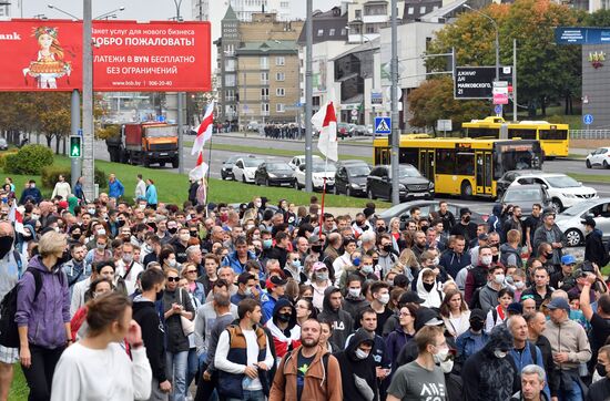 Акции протеста оппозиции в Минске