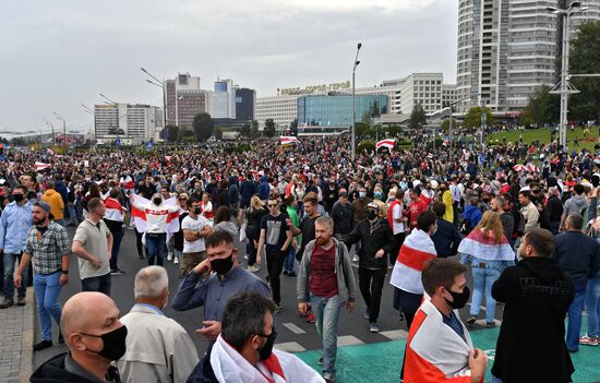 Акции протеста оппозиции в Минске