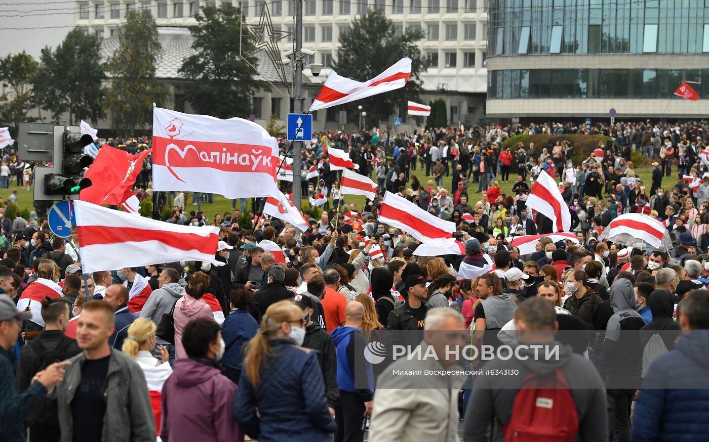 Акции протеста оппозиции в Минске