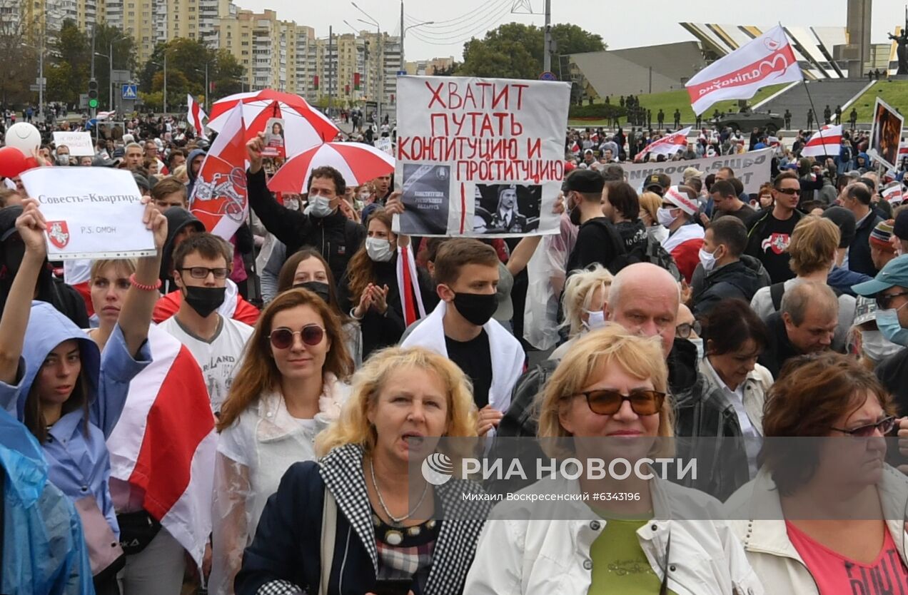 Акции протеста оппозиции в Минске