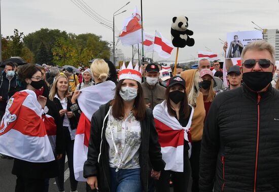 Акции протеста оппозиции в Минске