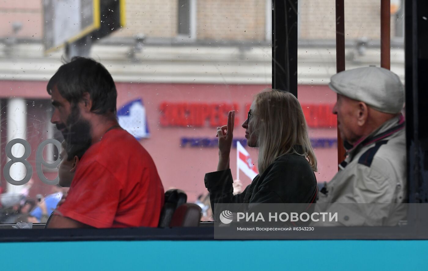 Акции протеста оппозиции в Минске